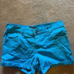 New York & Company Vibrant Blue Jean Shorts